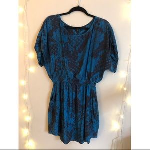 Cerulean, snake print Express dress